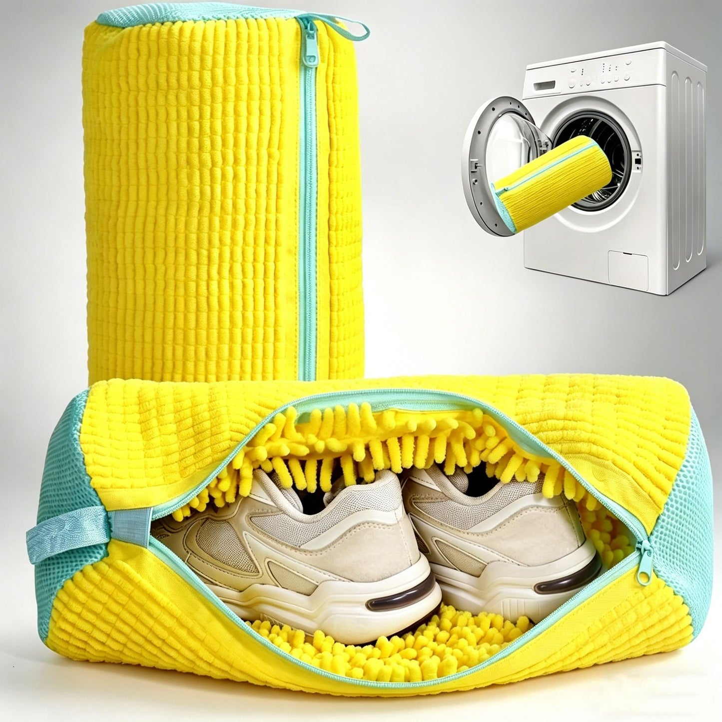 Chenille Shoe Washing Bag for Machine