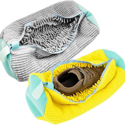 Chenille Shoe Washing Bag for Machine